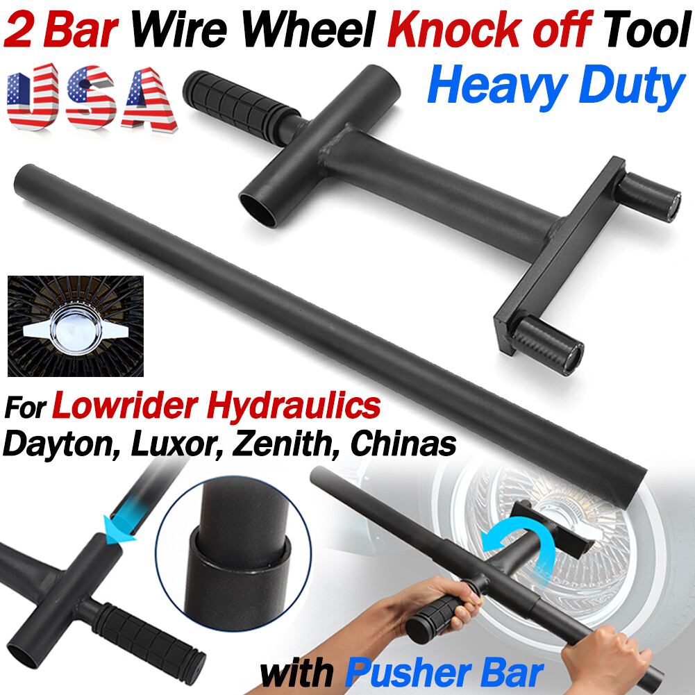 2 Bar Lowrider Wire Wheel Knock Off Tool Wrench For Dayton Zenith