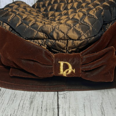 Diahann Carol Brown Quilted‎ Velvet Vintage Hat Diahann Carol Brown Quilted Velvet Vintage Hat | eBay main image 3