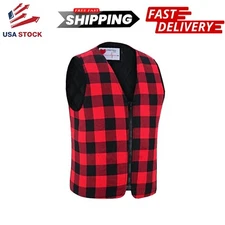LVAD Flannel Vest – Comfortable & Functional for LVAD Wearers, Size Small