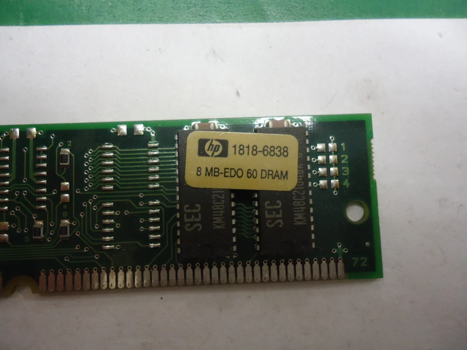 New, 1818-6838, HP, Memory Mod, 8 MB EDO (2Mx32) 60 ns SIMM - Image 2 of 4