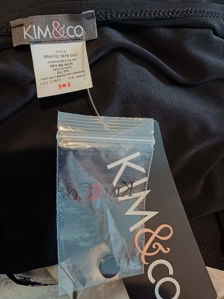 Kim & Waterfall Jersey lightweight Jacket cardigan in black XL. Exrra Large BNWT - Image 3 of 3