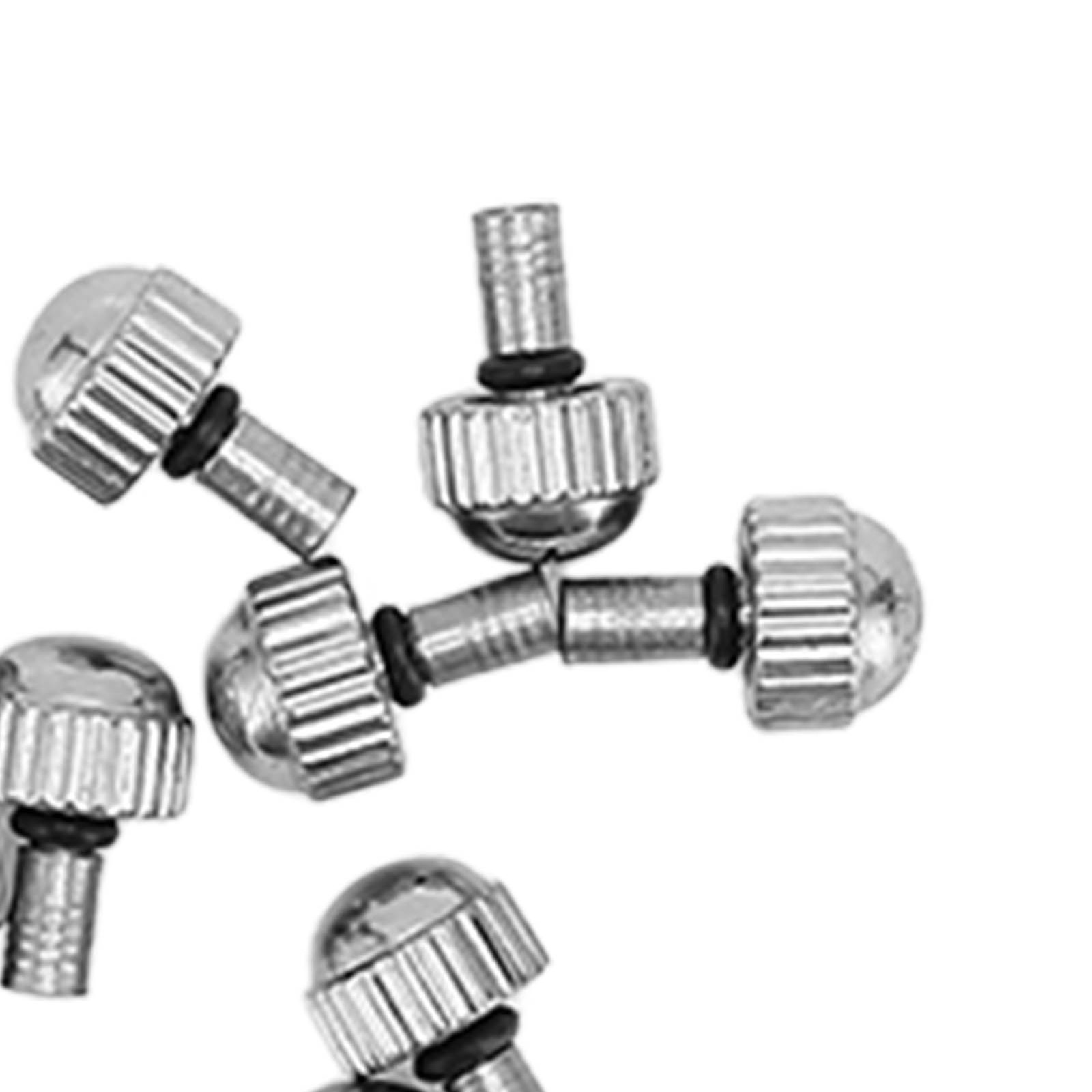 10pcs Watch Crown Parts Alloy Professional Precise Waterproof Watch Repairing Cr