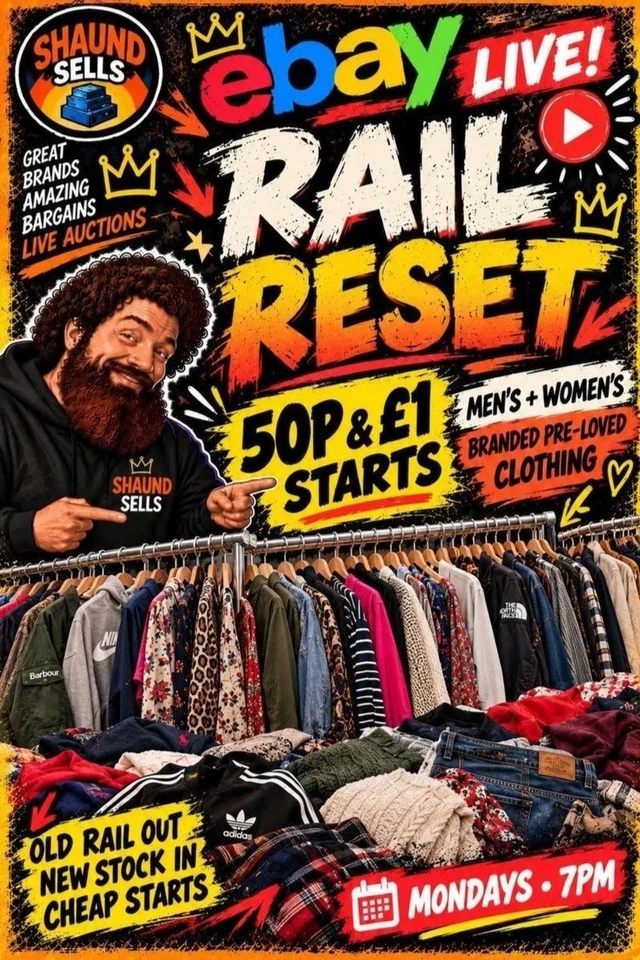 RAIL RESET 🔥 Men’s + Women’s Clothing | 50p & £1 Starts