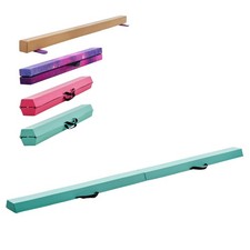 Uimoso 8FT Portable Gymnastics Balance Beam for Kids with Carry Bag - Mint Green