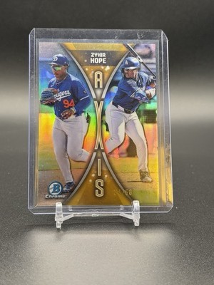 2025 Bowman Draft Chrome Insert Axis Zyhir Hope GOLD Refractor #/50