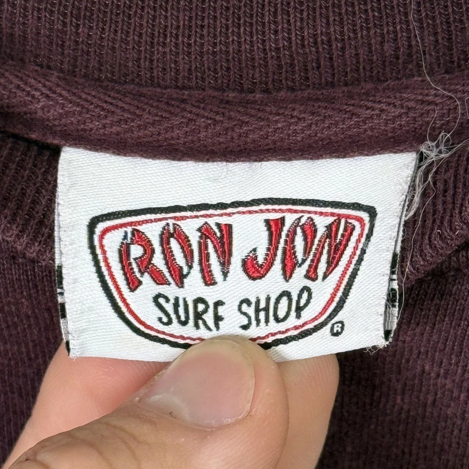 Sudadera Pullover Vintage 00’s Ron Jon Surf Shop Boxy Cuello Redondo Hombre’s L Foto 3 de 4