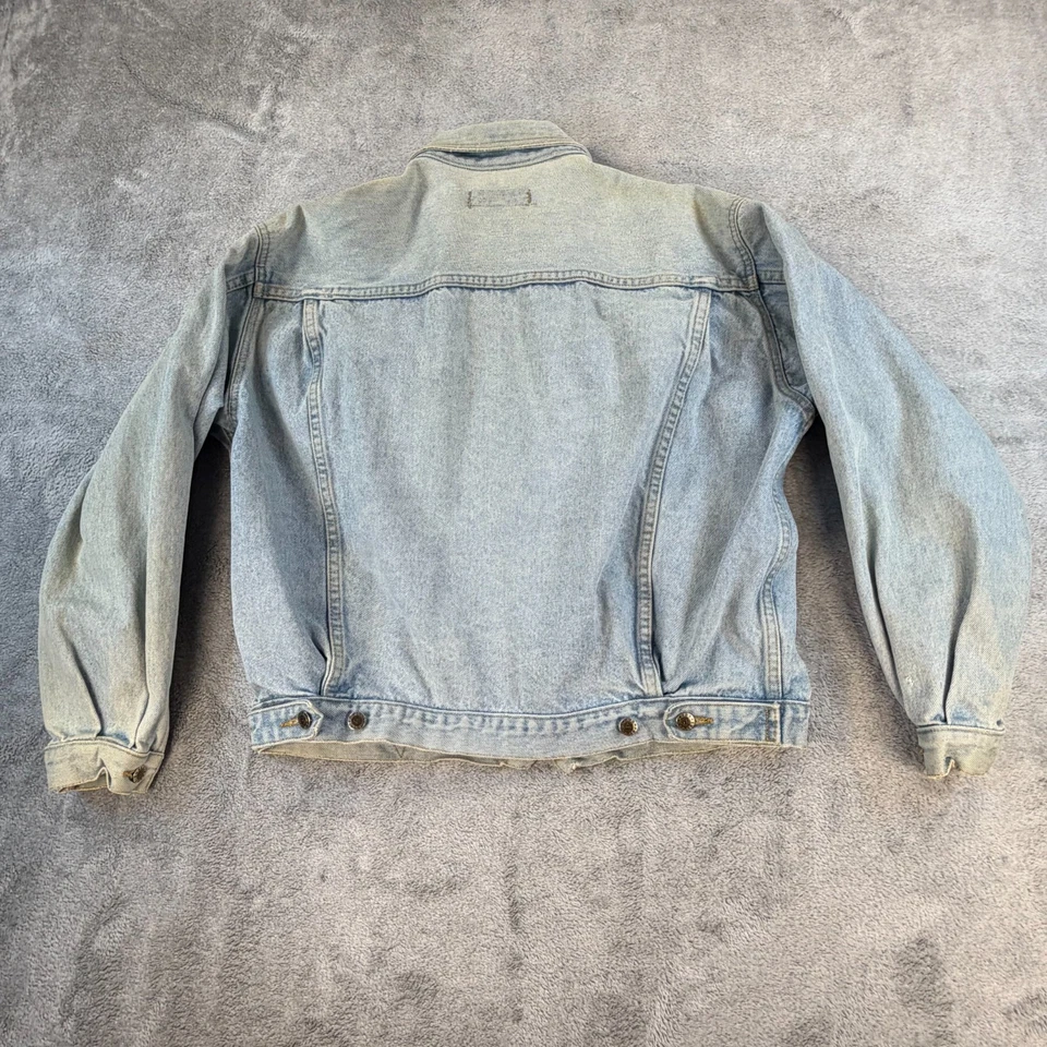 Guess Georges Marciano Denim Trucker Jacket Men’s XL Distressed Hong Kong - Image 3 of 4