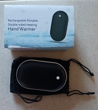 Rechargeable Portable Hand Warmer Double Sided Fast Heating Electric Heat USB