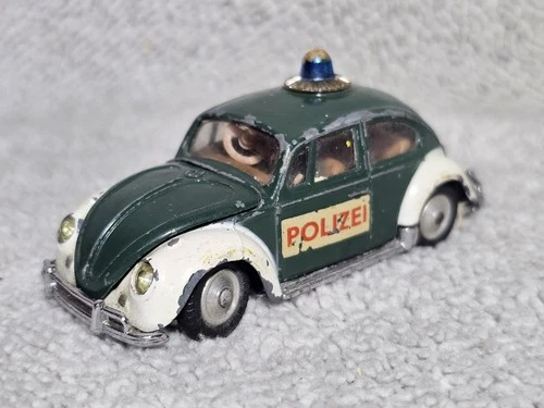 Vintage 1960s Corgi Toys No. #492 Volkswagen 1200 Saloon ‘Polizei’ Police Car
