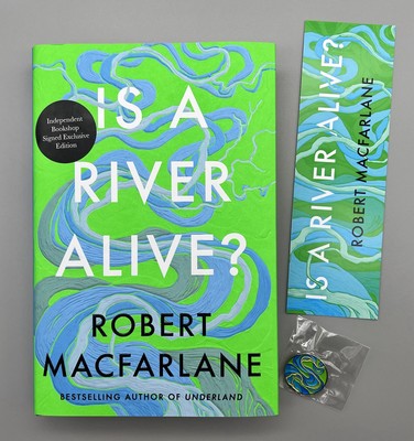 SIGNIERT - Lebt ein Fluss? Von Robert Macfarlane Neu 1. Auflage HB KOSTENLOSE LESEZEICHEN ANSTECKNADEL