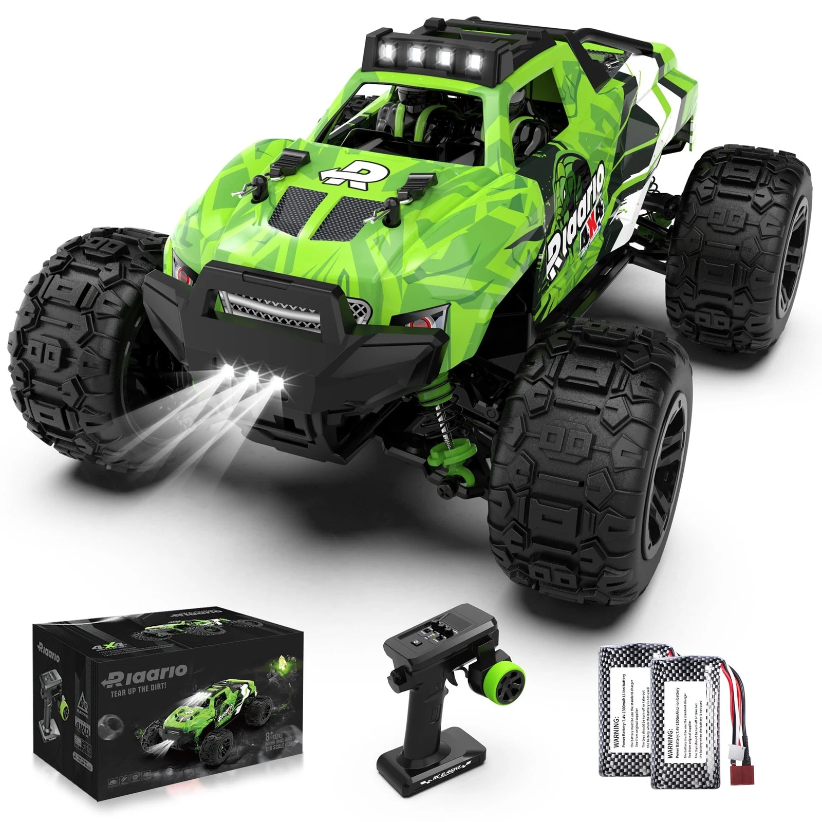 1:18 All Terrain RC Car, 36 KPH High Speed Remote Control Car with 2.4