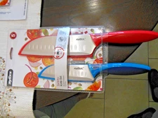 ZYLISS 2pc Knife Set w/Protective Covers ( SANTOKU ) * Free  Shipping