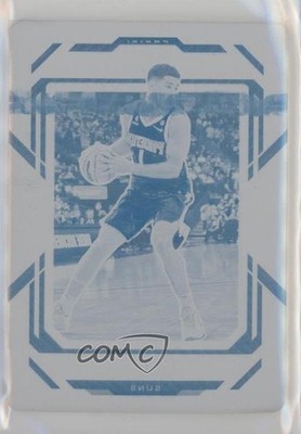 2022-23 Panini Prizm Printing Plate Cyan 1/1 Devin Booker #140 s3g
