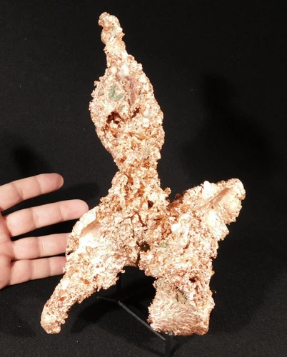 GIANT! Solid COPPER Nugget or Native Copper Float 100% Natural W/Stand Michigan