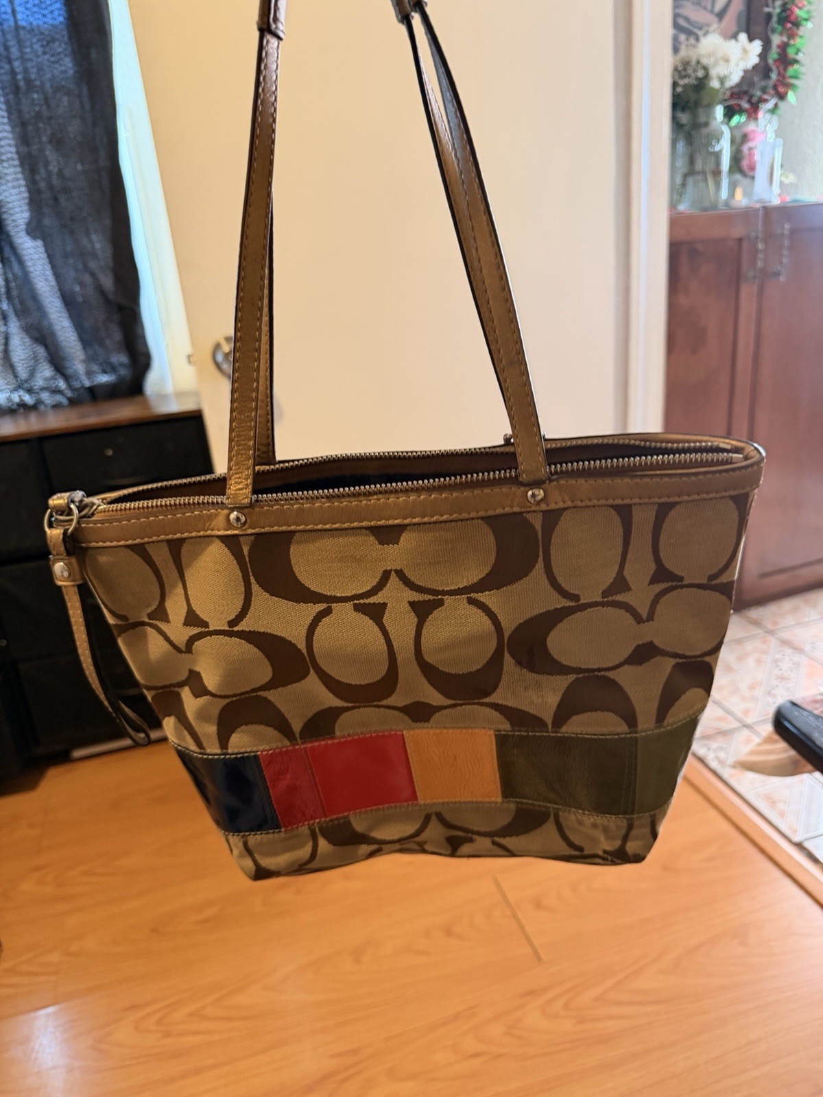 Coach Colorblock Patchwork Multicolor Logo Should… - image 8