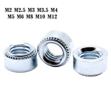 Self-Clinching Nuts Steel Round Threaded Clinch Swage Inserts M2,2.5,3,4,5,6~12