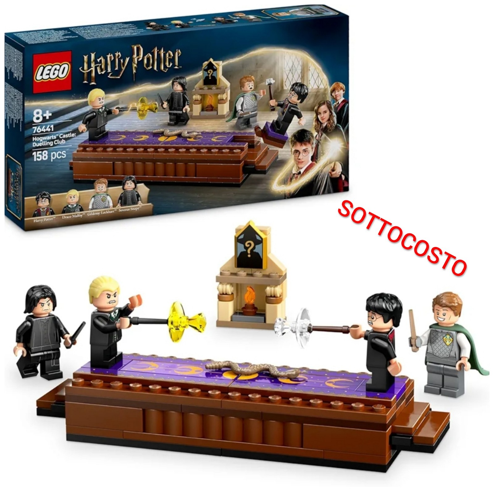 LEGO Harry Potter 76441 Castello di Hogwarts Club dei Duellanti Set 4 Minifigure