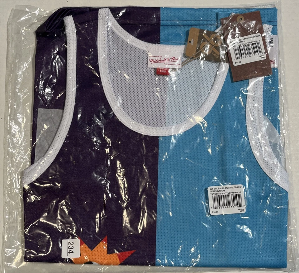 NEW Seattle Sounders FC Mesh Jersey MLS Tank Top Mitchell & Ness Men's Small - Image 4 of 4