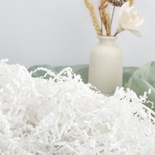 Crinkle Cut Paper Shred Filler 2 LB for Gift Wrapping and Basket Filling - Wh...