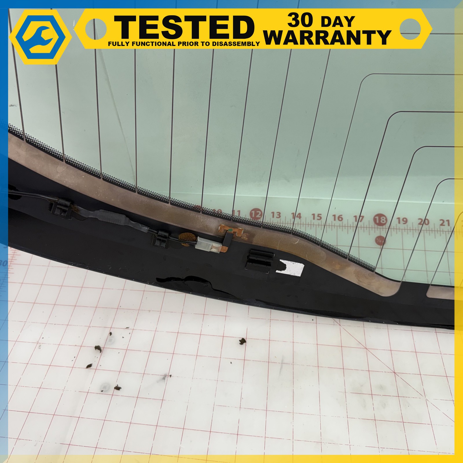 14-17 MASERATI GHIBLI REAR WINSHIELD WINDOW BACK GLASS OEM