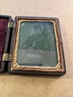 Civil War 1/9 Plate Tintype Union Sargent in Thermoplastic case