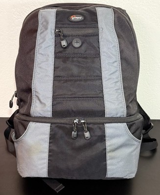 Lowepro CompuDaypack DSLR Camera Laptop Backpack Bag 17in Black Gray Used