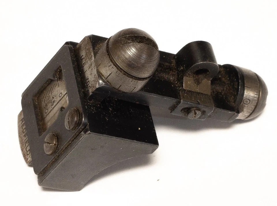 Redfield Micrometer Receiver Peep Sight – Hunter Knobs Vintage Rifle Rear Sight - Image 2 of 4
