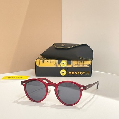 MOSCOT MILTZEN Sunglasses 49 22-145   Classic Round Frame Vintage Acetate Eyewea