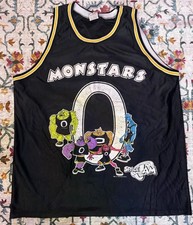   Vintage 1996 Warner Bros Space Jam Monstars Basketball Jersey Size XL