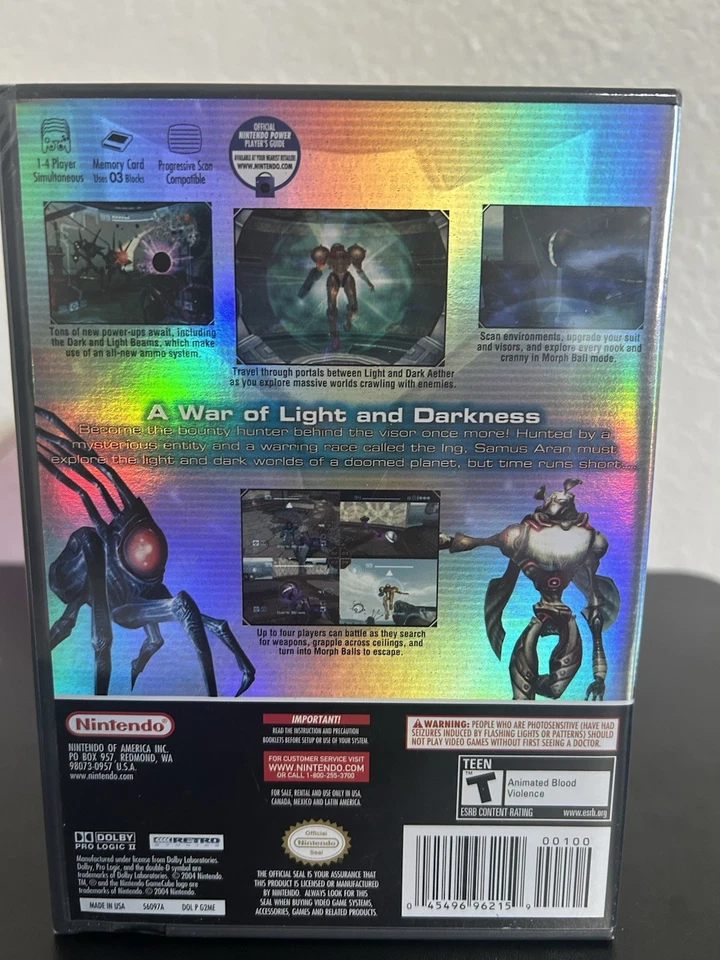 Metroid Prime 1 & Metroid Prime 2: Echoes. NEW Unopened  - Image 3 of 4