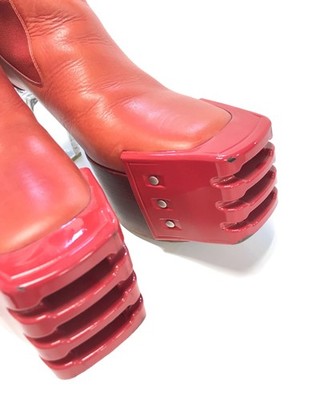 RICK OWENS / Grill Kiss Boots, Red, Size 42 | eBay