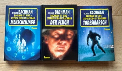 Richard Bachman 3 Bände 1995 Der Fluch, Todesmarsch und Menschenjagd