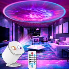 Proyector galaxia lampara techo habitacion infantil luz nocturna control timer
