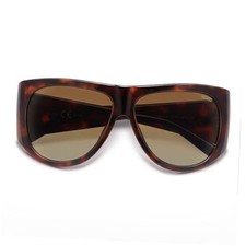 Vintage Retro Oversized Big Aviator Polarized Brown Tortoise Frame Brown Lens