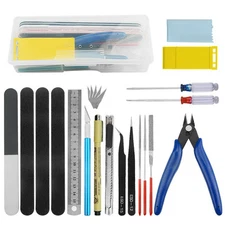 Professional 20 PCS Model Tools Kit Modeler Basic Tools Craft Set Hobby Build...