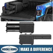Hooke Road Truck Side Box Set Bed Storage DrawerFit Tacoma & Jeep Gladiator JT
