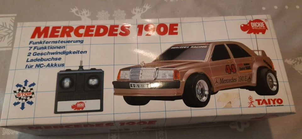 Mercedes-Benz 190E Ferngesteuert Auto RC Vintage Spielzeug Taiyo Dickie - Bild 3 von 4