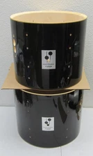 80s VNTG German Sonor Performer 12 x 10 & 13 x 11 Tom Drum Shells Black (Phonic)