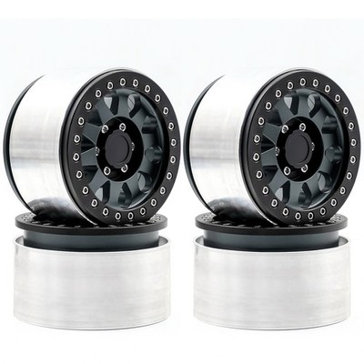4 Stück Titan-Beadlock-Felgen 2 9 Zoll (86 X 53 X 68 Mm) Ersatz Für Axial SCX6 J