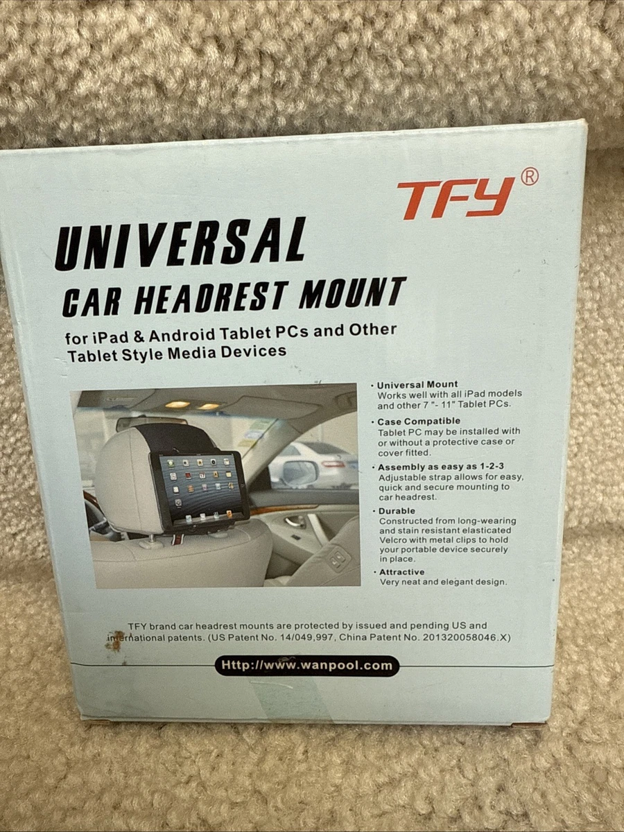 Brand New Car Headrest Tablet Mount Holder for iPads/Android/Tablets - 7-11 inch