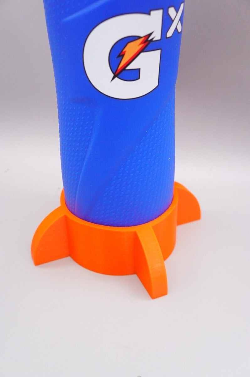 Custom Anti-Tip Base Stand for Gatorade GX 32oz Bottles *Orange