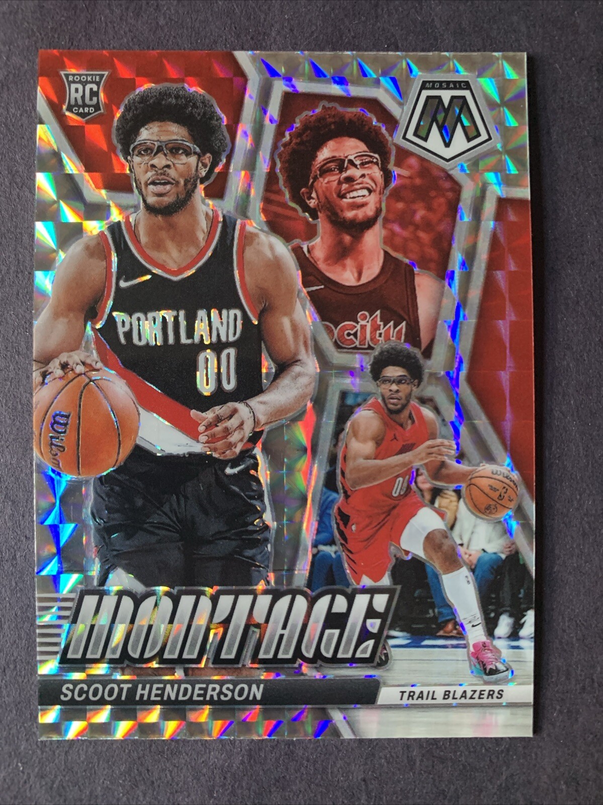 Scoot Henderson Rookie Card RC 2023 Mosaic Montage Silver Mosiac #22