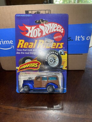 旧いホットウィール リアルライダース Hi Rakers 40's Woodie 1983 Hot Wheels Real Riders '40s Woodie | The Race Case