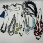 Vintage - Now Beaded Costume Jewelry 10 Pc Lot Mixed Wearable Sell Repurpose