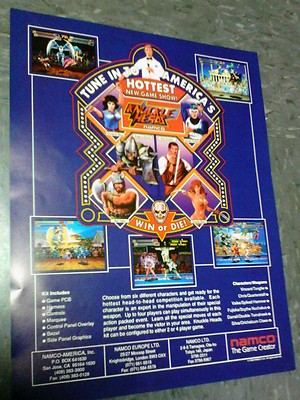 Namco KNUCKLE HEADS flyer- good original