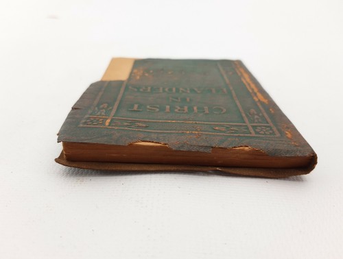 Antique Christ in Flanders Little Leather Bound Honore De Balzac Miniature Book - Picture 5 of 8
