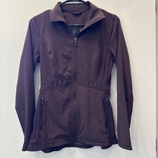 PRETTY Lululemon Size 6 Round Trip Jacket in Pelt eggplant/maroon cross