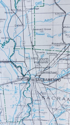 1975 California Fault Map Volcanoes, Thermal Springs and Thermal Well Locations - Picture 6 of 18