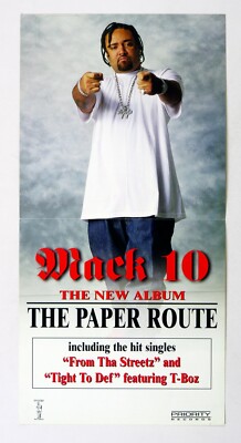 MACK 10 Poster Flat 12x12 The Paper Route Album Promotion | eBay