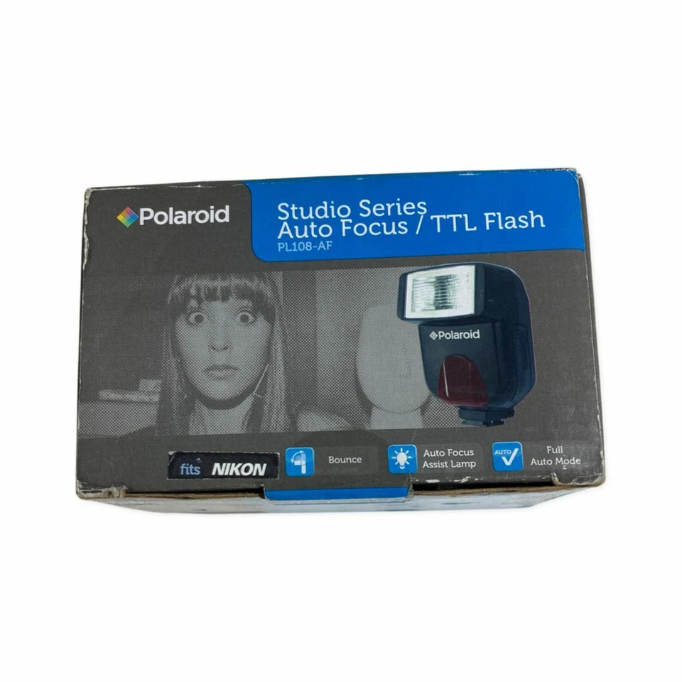 Polaroid PL-108-AF Studio Series Auto Focus/ TTL Flash for Nikon Cameras - Image 2 of 4